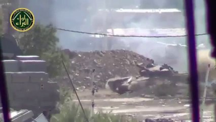Syria T-72 Tank Destroying Rebels