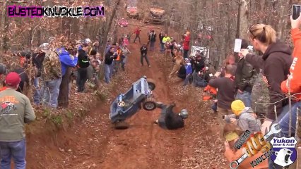 Extreme Barbie Jeep Racing - crashes
