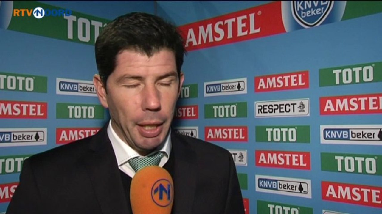 Trainer Erwin van de Looi vond zijn ploeg niet goed spelen - RTV Noord