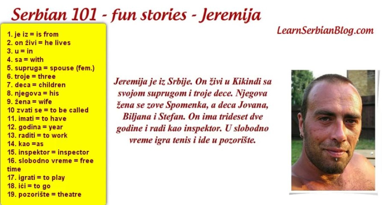 Serbian 101 - Who is Jeremija ?
