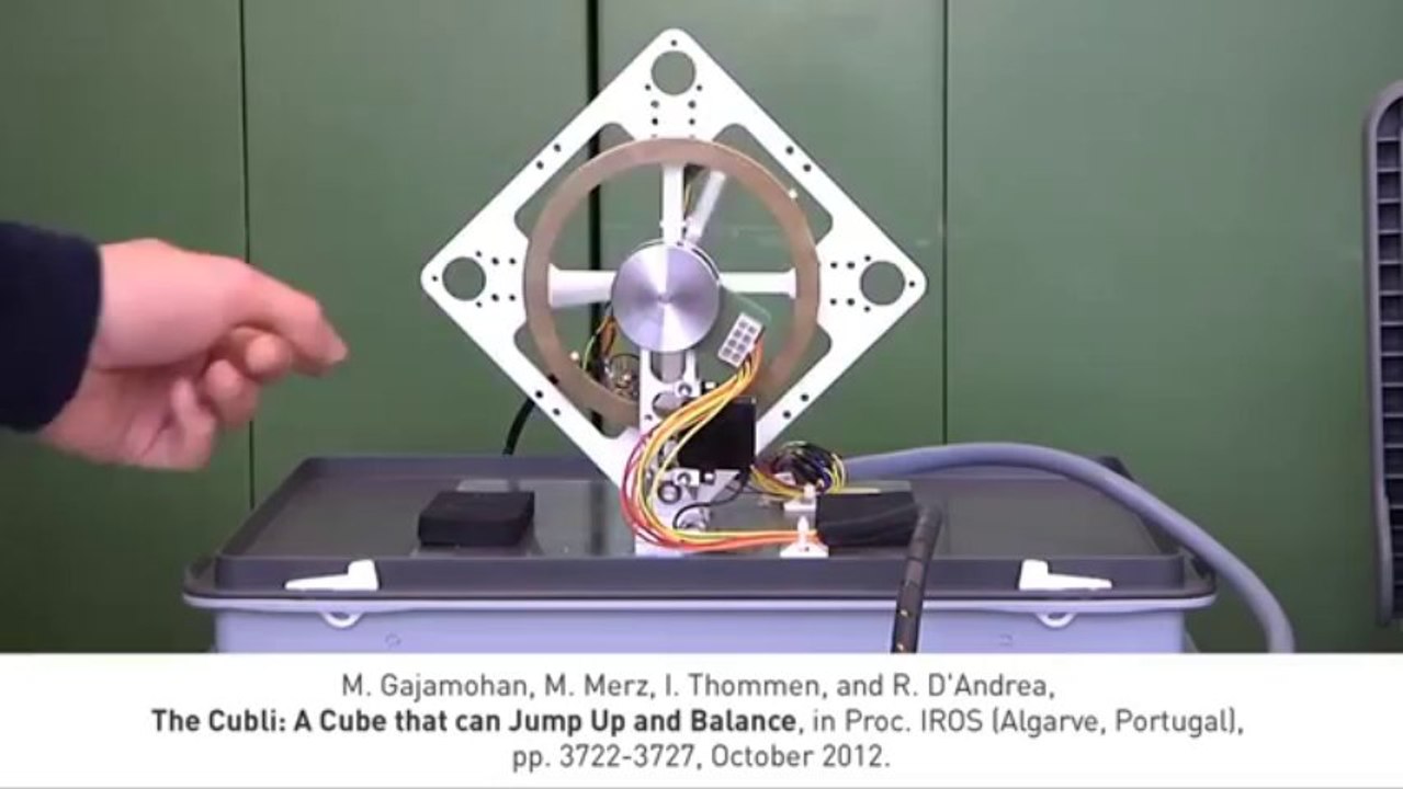 The Cubli a cube that can jump up, balance, and _walk_