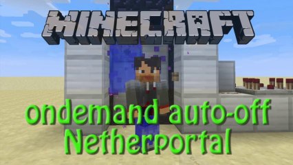 Minecraft: How to build an Automatic Netherportal, Redstone Tutorial