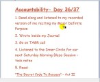 Accountability: Day 36 of 37