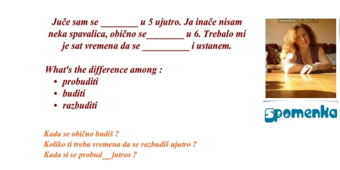 Serbian 101 - Jeremija's Routines