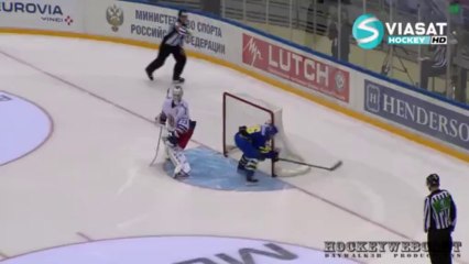 Linus Klasen Innovative Shootout Goal vs Czech Rep. - Dec 21, 2013 (Channel One Cup)