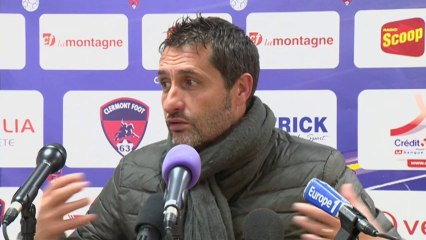 Conférence de presse Clermont Foot - CA Bastia (2-0) : Régis BROUARD (CF63) - Stéphane ROSSI (CAB) - 2013/2014