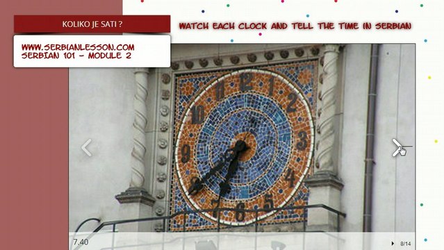 Serbian 101 - Practising Telling Time in Serbian