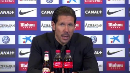 Simeone: "Hoy había ambiente histórico en la 'cancha'"