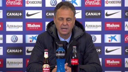 Caparrós no habla de los árbitros