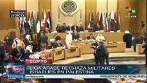 Liga Árabe dice no a tropas israelíes en futuro Estado palestino