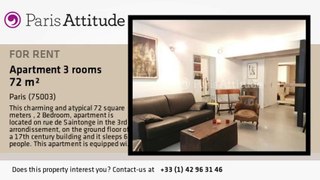 2 Bedroom Apartment for rent - Musée Picasso, Paris - Ref. 8472