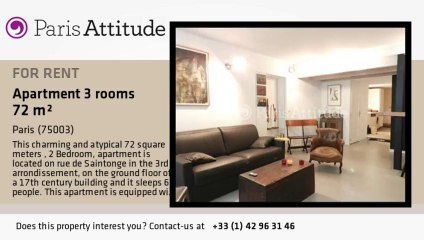 2 Bedroom Apartment for rent - Musée Picasso, Paris - Ref. 8472