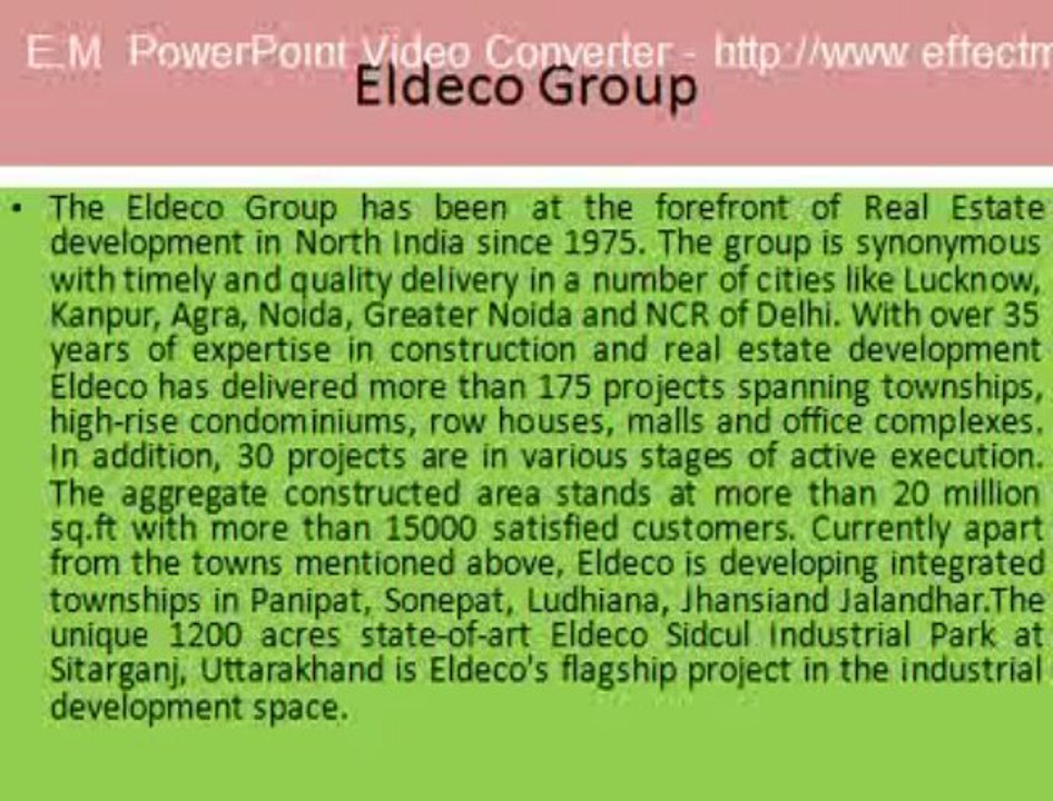Eldeco omicron Noida **sanjayestate** Eldeco Mystic Greens Omicron Greater Noida
