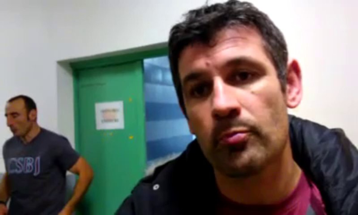 Laurent mignot à la sortie du vestiaire de Narbonne