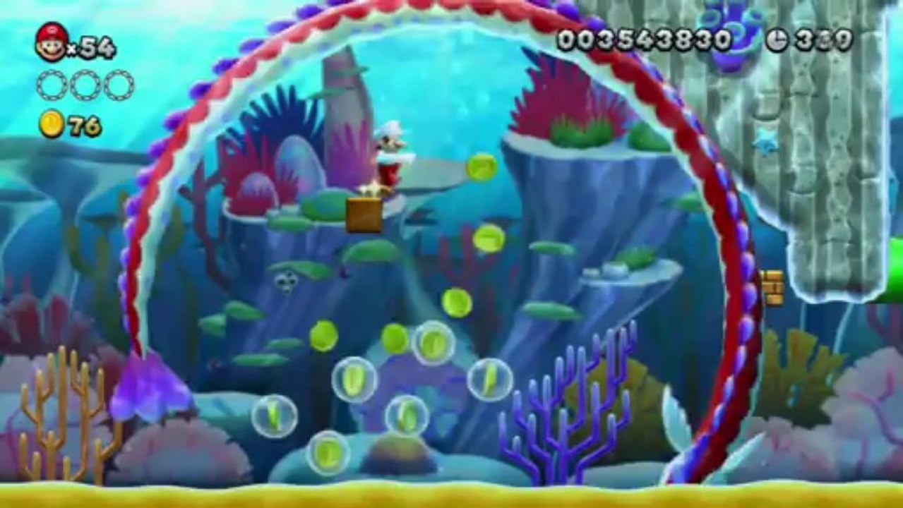 Olivier joue à New Super Mario Bros. U