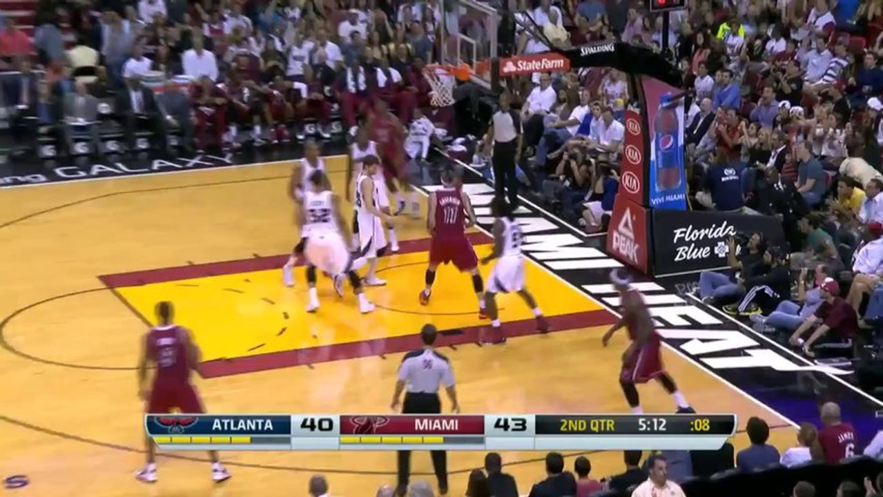 Norris Cole pour l’énorme dunk de Chris Andersen