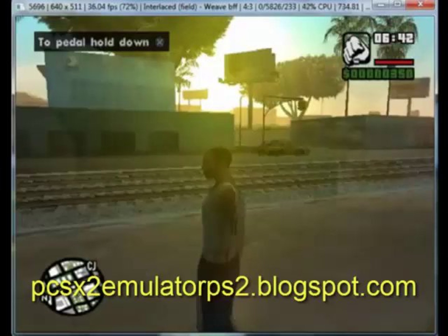 Grand Theft Auto San Andreas on PCSX2 0.9.6 - Playstation 2 Emulator -  Download - video Dailymotion