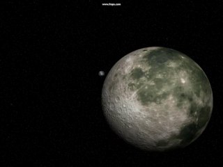 CU Moon passes distant Earth slow incline