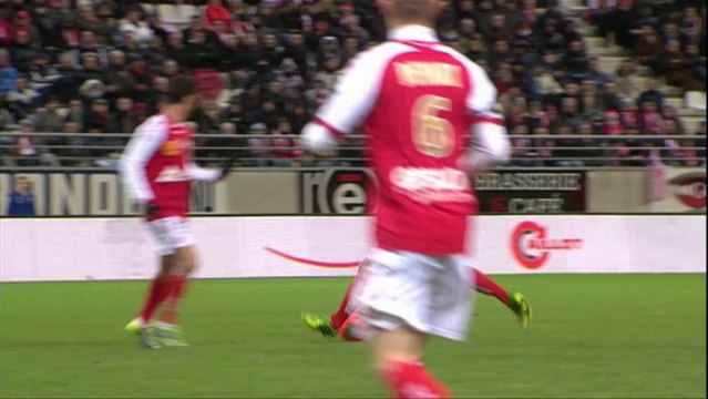 But Floyd AYITE (77ème) - Stade de Reims - AC Ajaccio - (4-1) - 21/12/13 (SdR - ACA)