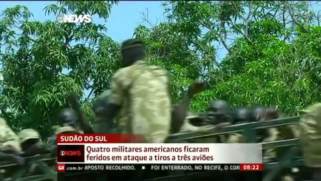 Ataque a aviões deixa quatro militares americanos feridos no Sudão do Sul