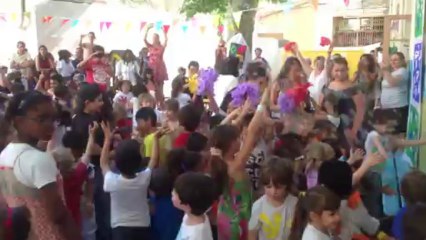 Projection de bulles pour l'école maternelle aix sextius à Aix en Provence