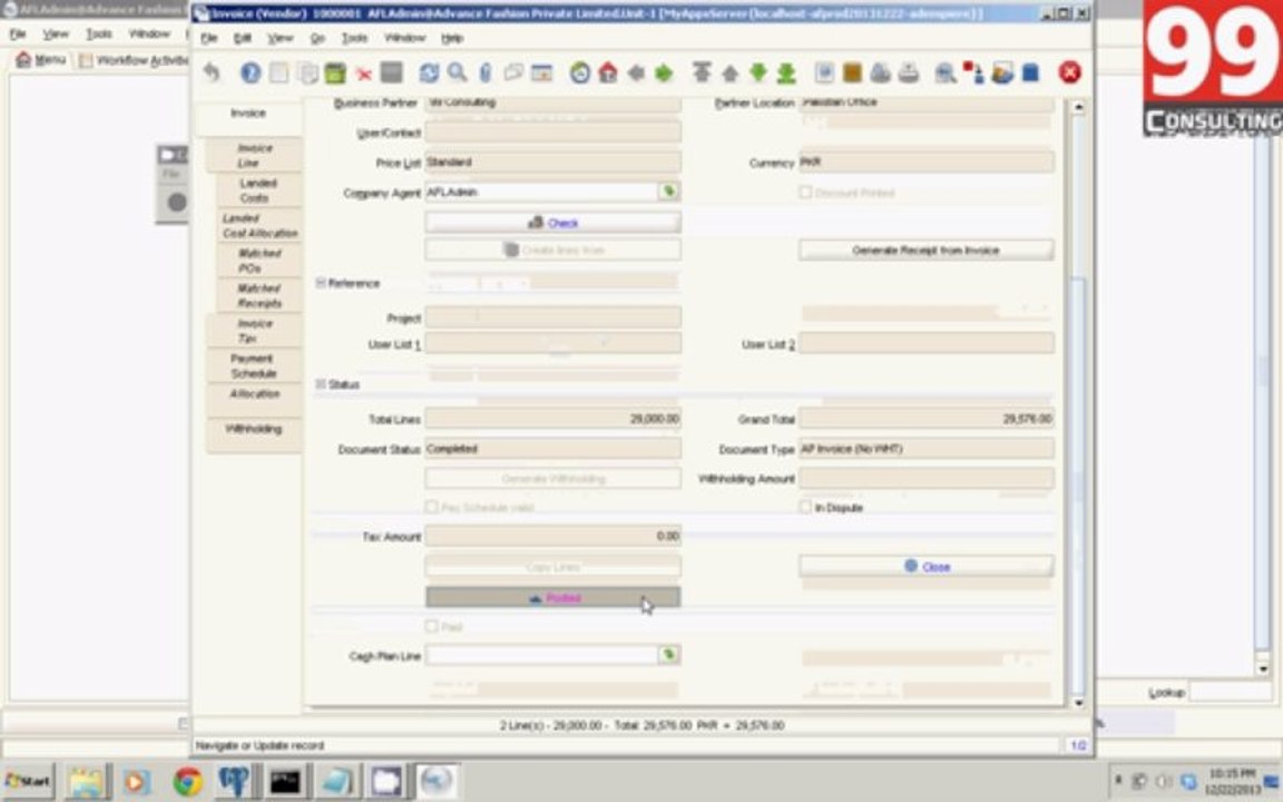 Invoice Accounting