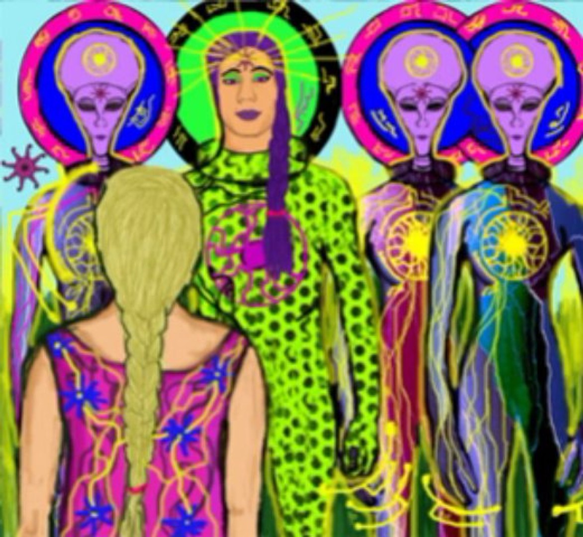 ⁣Знаменитый художник-уфолист. Микс aliens Nibiru...