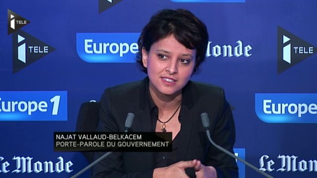 Najat Vallaud-Belkacem au Grand Rendez-vous Europe1 iTélé LeMonde 1/3