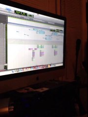 Recording with Phuture Fam member Rene Taylor