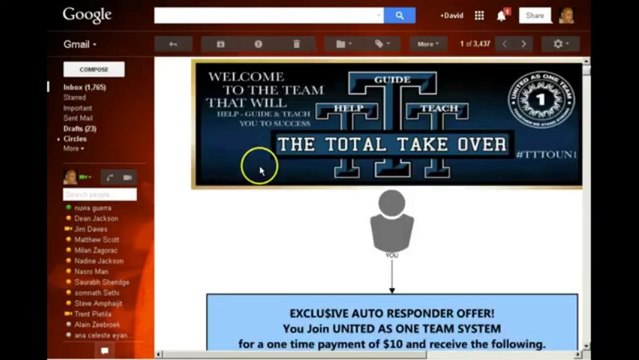 All In One Profits | United as One Team Mass Mailing System | Money Making Site