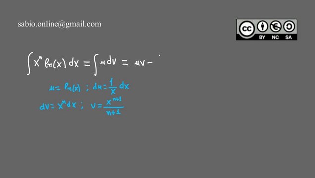 Integrales VIII - Integración por partes