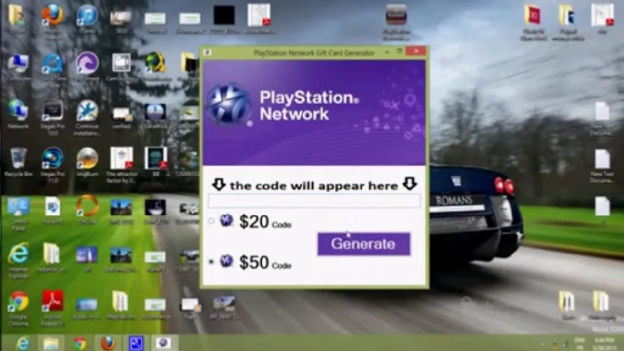 Free PlayStation Network Code Generator 2013 WORKING