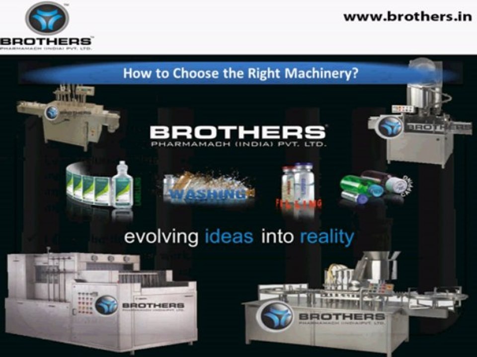 Buy Best Pharmaceutical Packaging Machinery from Brothers Pharmamach