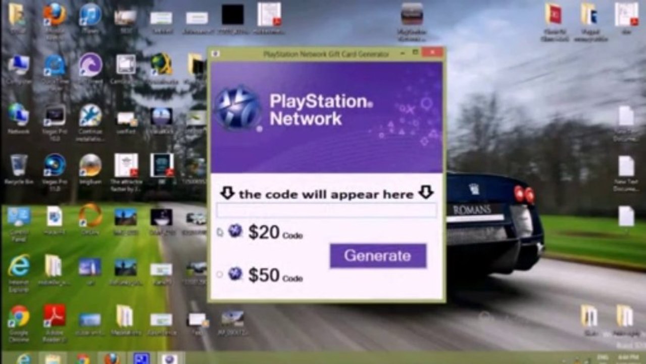 PSN Code Generator [ Working December 2013 ]