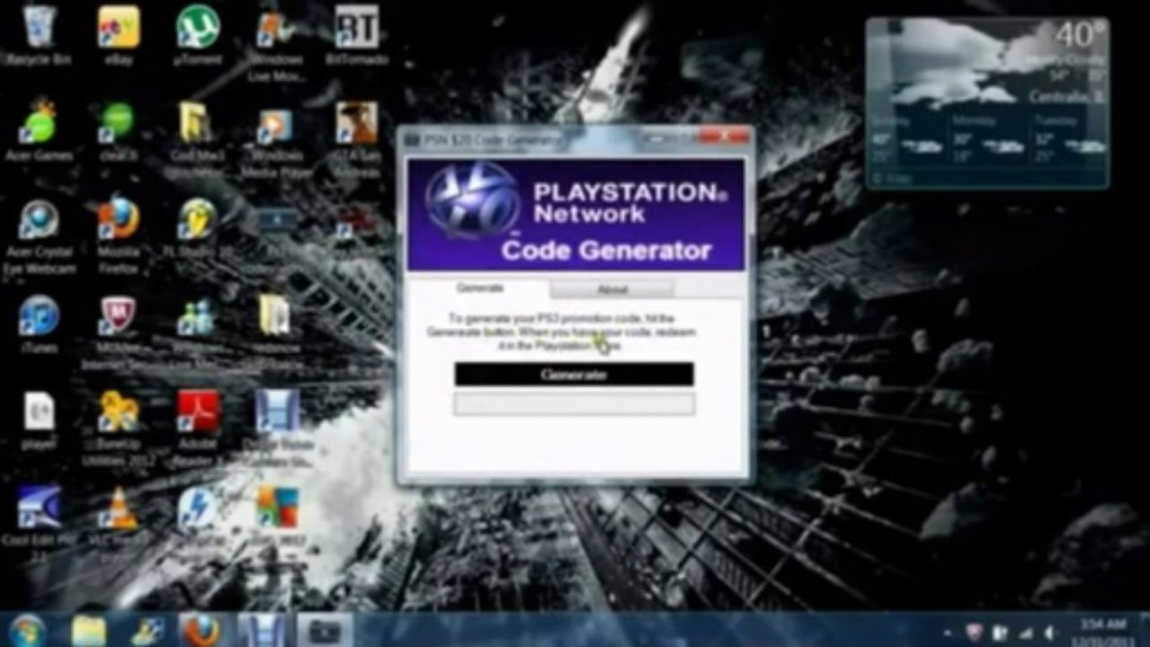 PSN Code Generator 2013 {Link Down in Description}