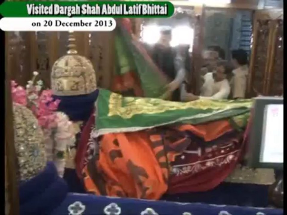 President PML Sindh & Chairman PRF Haleem Adil Sheikh visited Dargah Shah Abdul Latif Bhittai