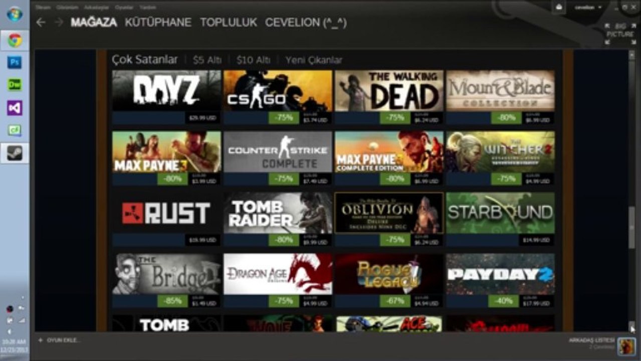 Bugünkü Steam İndirimleri  23 / 12 / 2013
