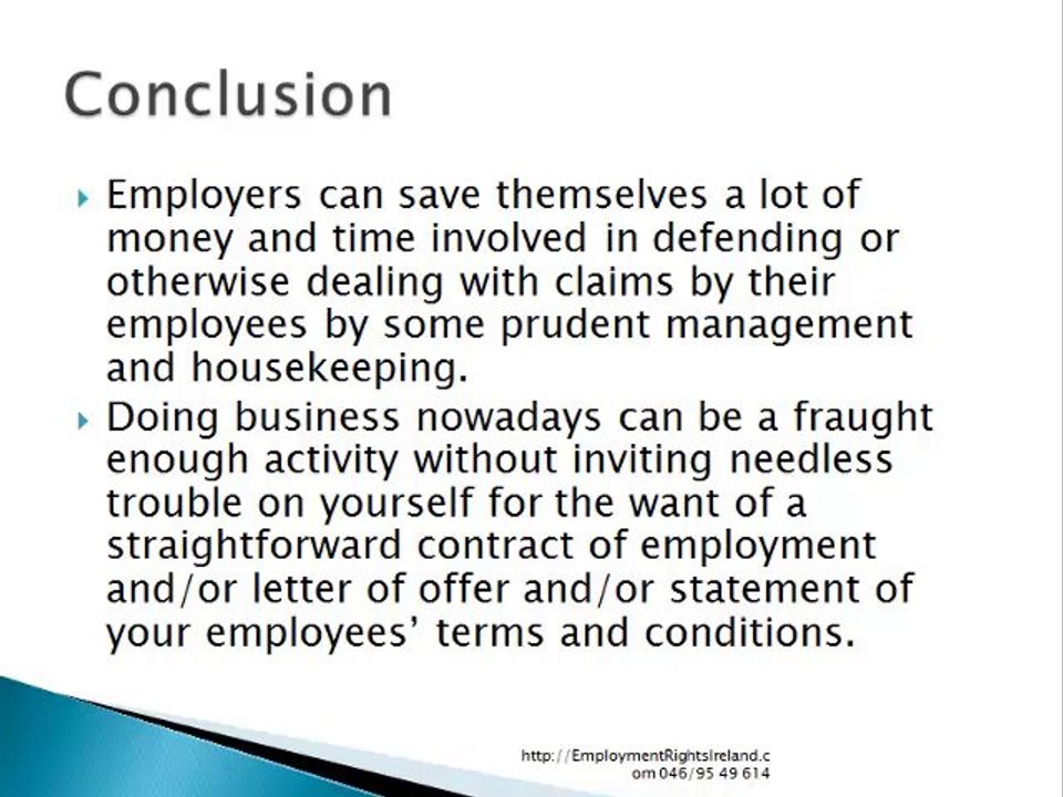 Minimu Requirements in Irish Employment Law