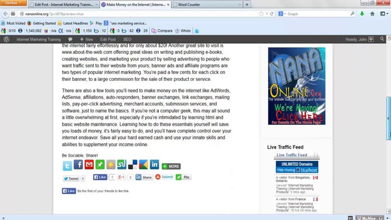 How To Use PLR Articles To Add Content To A Blog Part 2