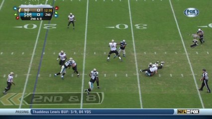 Panthers defense, sack, 9-yd loss