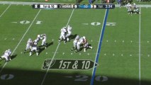 Chargers defense, sack, 0-yd loss