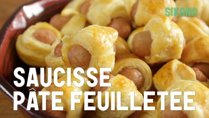 Faire des saucisses avec de la pâte feuilletée