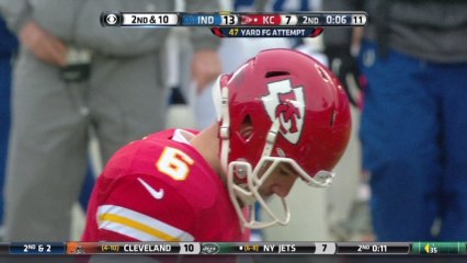 Succop, 47-yd missed FG