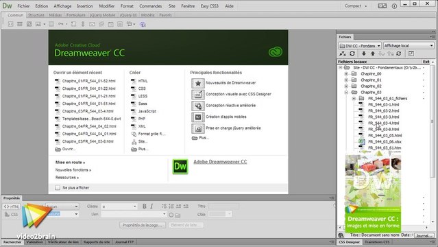 Les fondamentaux de Dreamweaver CC : 5. Flux de données et interactivité : trailer | video2brain.com