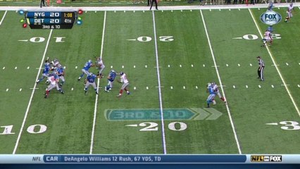 Giants defense, sack, 3-yd loss