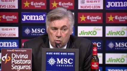 17e j. - Ancelotti : "Nous avons beaucoup souffert"