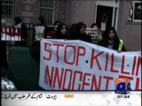 Protest held against sectarian killings in Pakistan