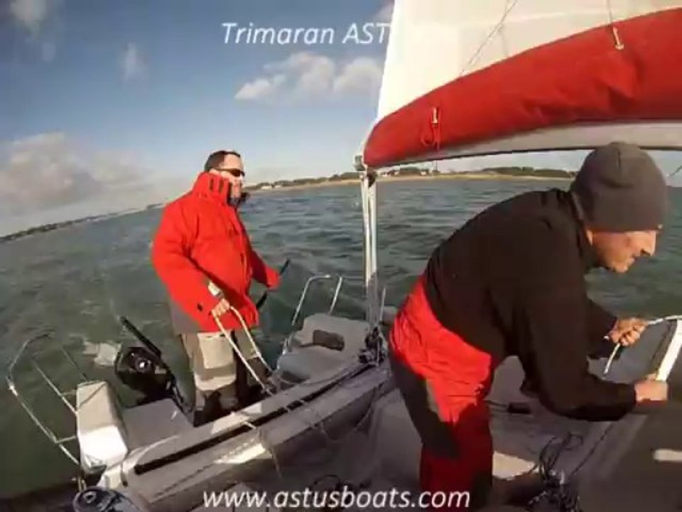 Trimaran ASTUS 24   1ère navigation