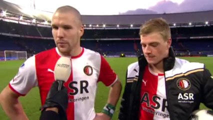 18-12-2011 Ron Vlaar na Feyenoord - FC Twente
