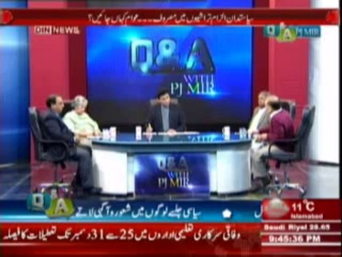 Q & A with PJ Mir (Pakistani Siasat Aik Baar Phir Ehtijaj Ki Raah Per) 23 December 2013 Part-2
